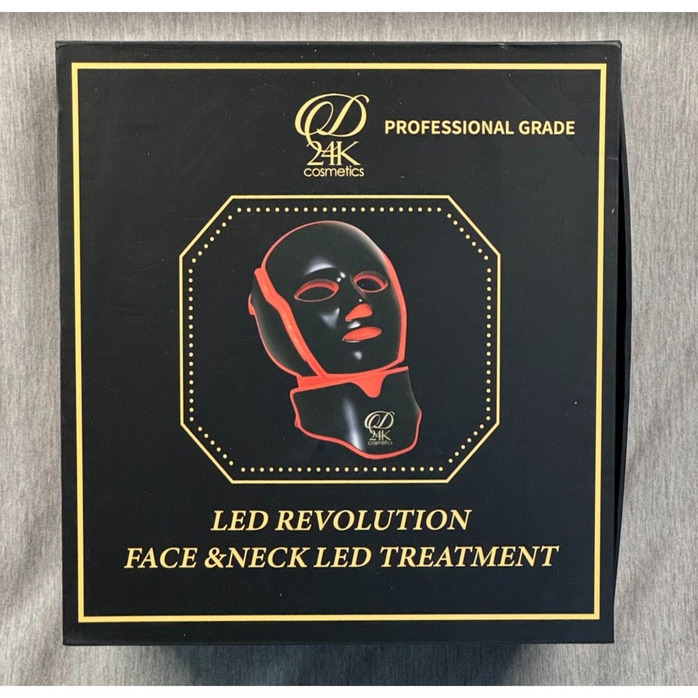D24K Cosmetics LED Revolution Face‎ & Neck Treatment Mask New Professional Grade